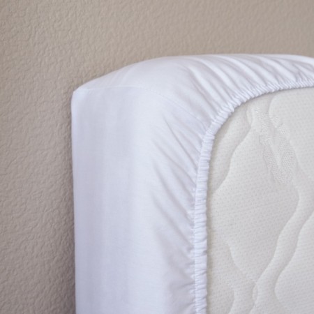 Sheet on elastic band, size 60x120 cm, white color-2