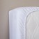 Sheet on elastic band, size 60x120 cm, white color