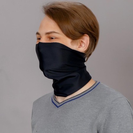 Pipe bandana, Lycosa Silk, Black-3