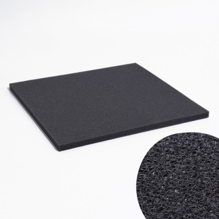 Rectangular sponge, sheet 50 x 50 x 2 cm, gray
