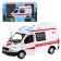Metal machine "Mercedes Sprinter. Ambulance ”1:32, inertia, white color, light and sound effects