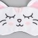 Mask for sleeping with ears "Zepharka", 19.3 x 12.5 cm, white color