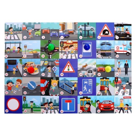 Board game "Study traffic rules", 2-4 players, 5+-2
