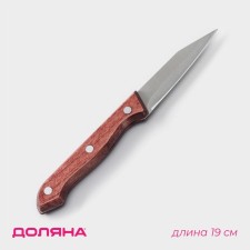 Knife for vegetables Ecology kitchen shade, blade 8.5 cm, brown color