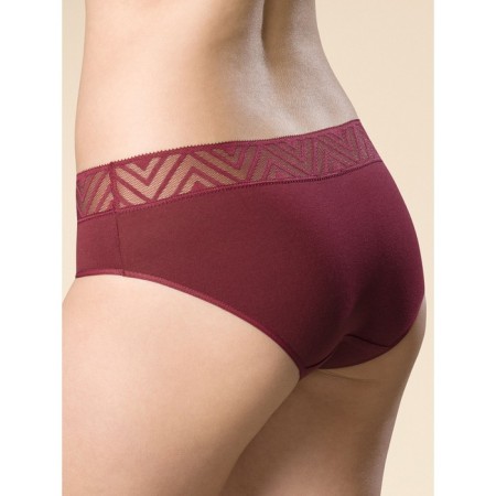 Female cowards, size 46, burgundy color-1