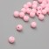 Beads for creativity plastic "matte pink" set 20 g d = 0.8 cm