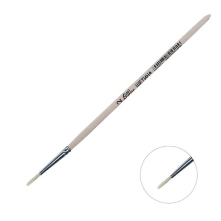 Round brush No. 2 (clip diameter 2 mm; hair length 12 mm), wooden handle, calligrata-3