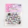 Rhound rhinestones “drop”, in a frame, with holography, 10 × 14 mm, 20 pcs