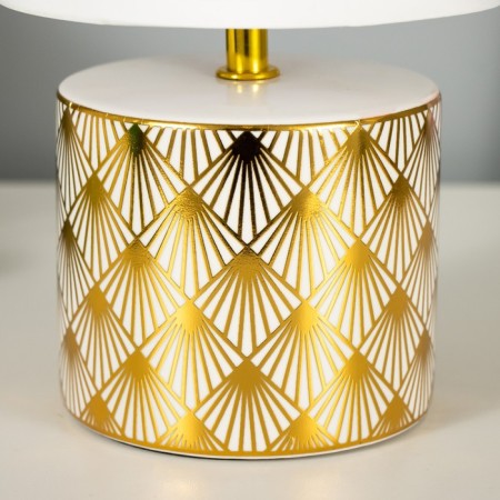 Birgit table lamp E14 40W white-gold 15x15x27 cm Risalux-4