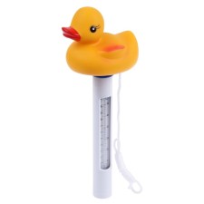 The thermometer is floating, for the pool, duck,