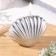 Figure Figure Varnished "shell", 3.2x4.5 cm, silver