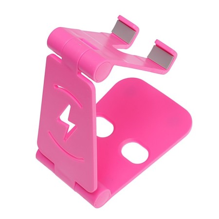 Luazon phone stand, adjustable height, silicone inserts, pink-9