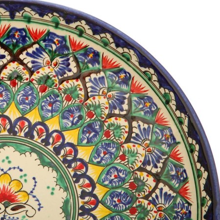 Largan Rishtan ceramics "Patterns", 31 cm, blue-5
