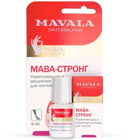 Strengthening and protective nail foundation Mavala Mava-Strong, 5 ml