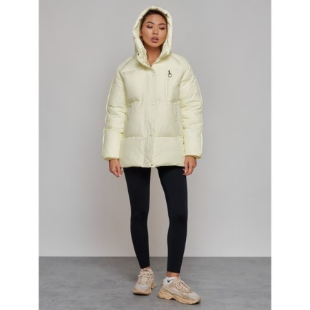 Winter jacket, size 42, light yellow color-21