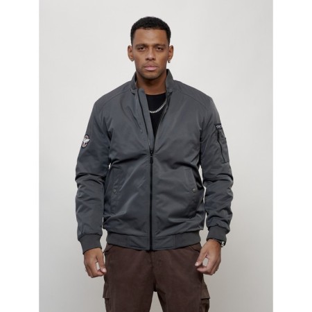 Male bomber, size 58, dark gray color