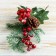 Decor "Winter Magic" bump leaves needles of berry 25 cm