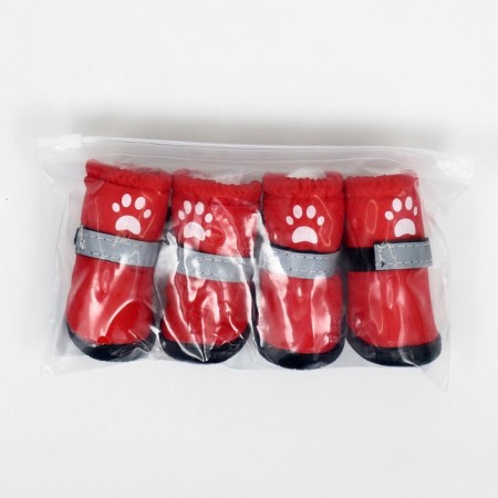Tall shoes "walk", set 4 pcs, size 5, red-5