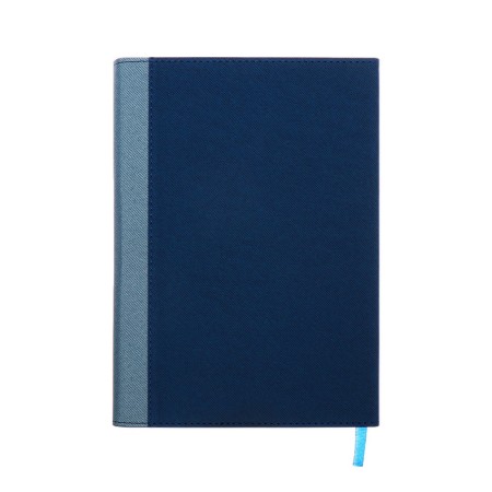 Organizer, A5, 140 sheets, cage, cover of the leatherette "style", blue-12