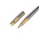 Handle Gift Roller in the leatherette case, hull silver, gold