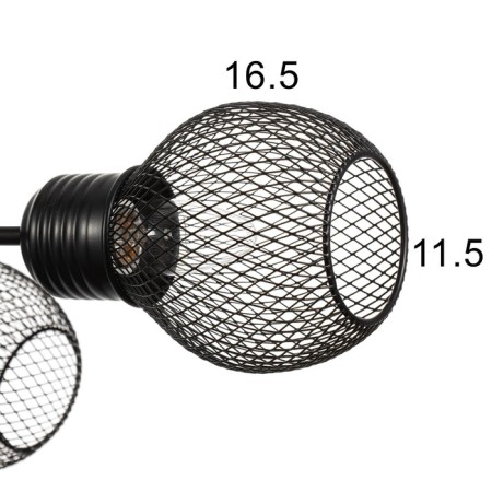 Chandelier 2718/5 E27 40W Black 58x58x28 cm Bayerlux-5