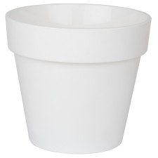 Plastic pot Live-In-Green with the Proteus tab, D = 27 cm, 9 l, white color