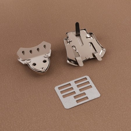 Bag -4.2 cm fastener, silver color-2