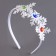 Carnival rim "snowflakes" with rhinestones