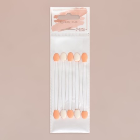 Set of applicators for shadows, bilateral, 5 pcs, 9.5 cm, transparent color-4