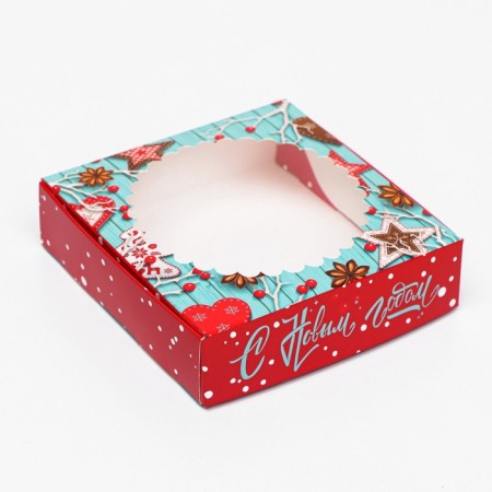 Box "New Year's miracles" 11.5 x 11.5 x 3.2 cm-5