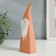 Souvenir Ceramics "Bearded Gnome in the High Coll" Orange Fllock 22x4.7x6.8 cm
