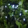 Garland “thread” 10 m, IP44, dark thread, 100 LED, white glow, 2 modes, solar battery