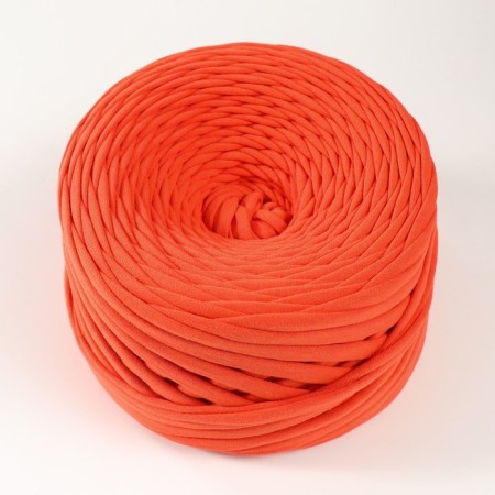 Knitted yarn, width 7-9 mm, 100m/295 gr ± 10% (15 - orange)-1