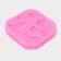 Mold "New Year's Eve", silicone, 8 × 1.1 cm, pink color