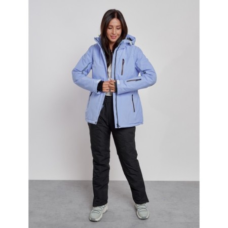 Ski costume female winter, size 42, purple color-10
