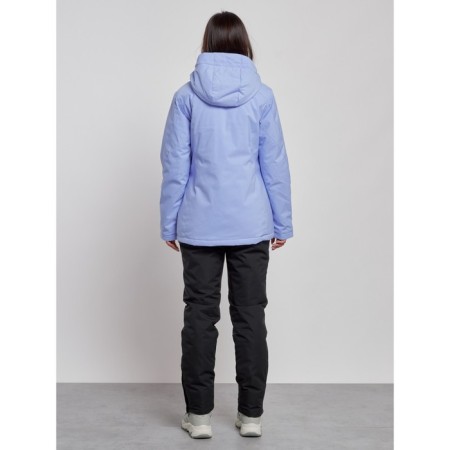 Ski costume female winter, size 50, purple color-6