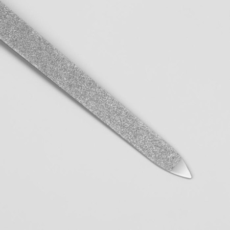 Metal file for nails, rubberized handle, 17 cm, color mix-2
