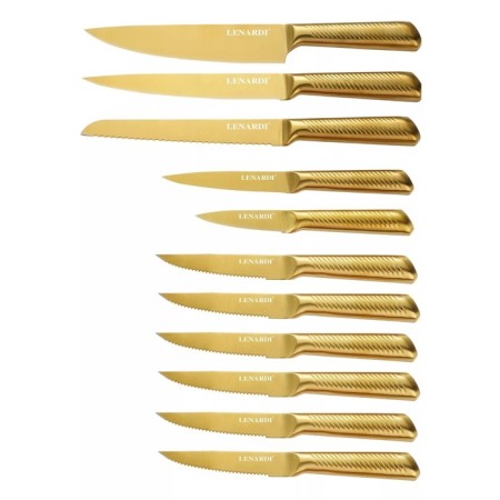 Lenardi knife set, on a stand, 11 items-1