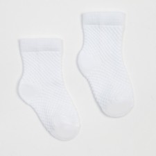 Children's socks, white color, size 12 (19-20)
