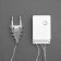 Garland “thread” 5 m with nozzles “clothespins”, IP20, transparent thread, 30 LED, warm white glow, 8 modes, 220 V
