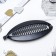 Hair banana "Classic" oval, 6.2x13.5 cm, black