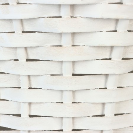 Wicker basket, 30 x 23/67 cm, white, willow-4