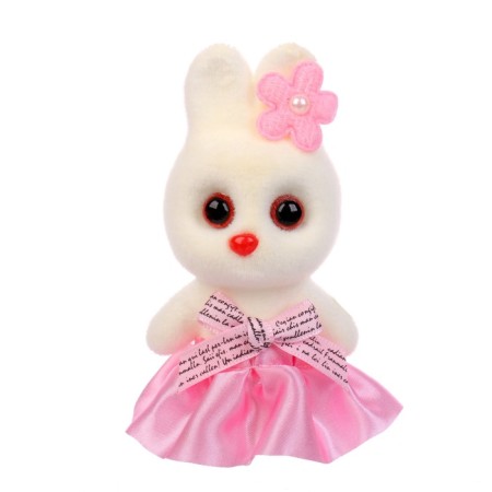 A toy of foam "Bunny with a flower", 13 cm, set 3 pcs., Mix color-4