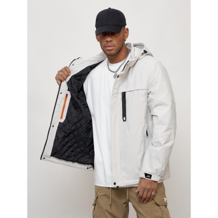 Male spring jacket, size 58, light gray color-7