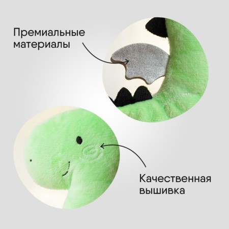 Toy heating pad with cherry bones "Dragon Stasik", crumbs-4