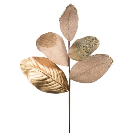 Artificial plant, height 58 cm, golden metallic color
