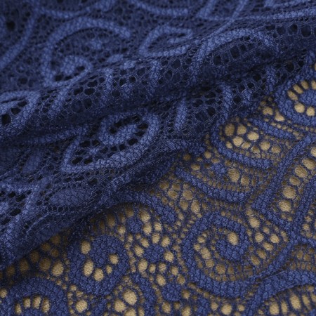 Lace elastic fabric, 180 mm × 2.7 ± 0.5 m, blue color-2