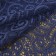 Lace elastic fabric, 180 mm × 2.7 ± 0.5 m, blue color