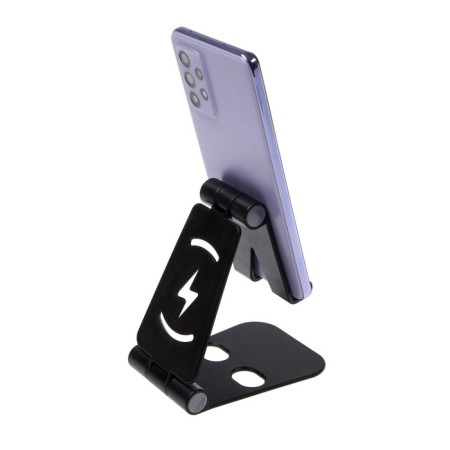Luazon phone stand, adjustable height, silicone inserts, black-4