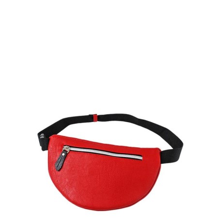 Bag female waist claim, lightning, red color-1